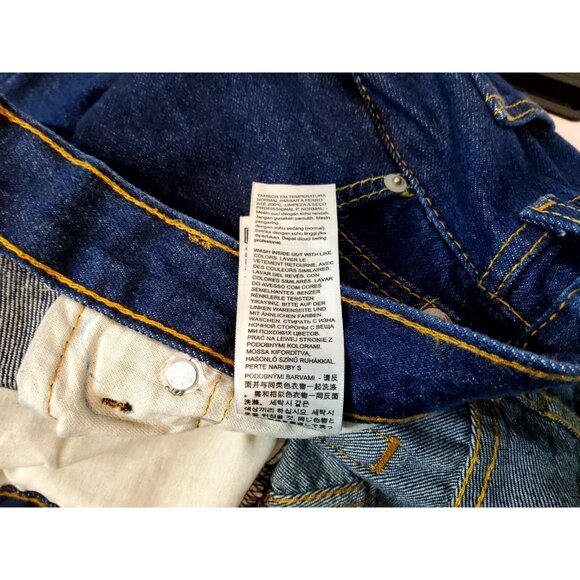 Levi's Men 501 Original Regular Fit Jeans Straight Leg, Black Size 32x32 0660 - Picture 11 of 14